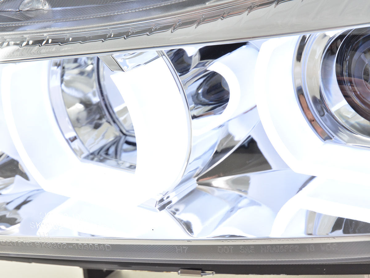 Scheinwerfer Set Xenon Daylight LED TFL-Optik BMW 3er E90/E91 05-08 chrom Scheinwerfer Set Xenon Daylight LED TFL-Optik BMW 3er E90/E91 05-08 chrom
